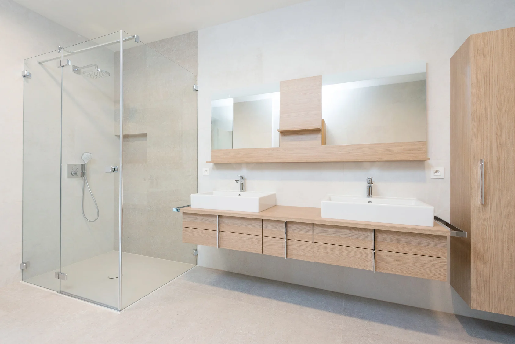 Il bagno completato – fotografia dell’archivio aziendale